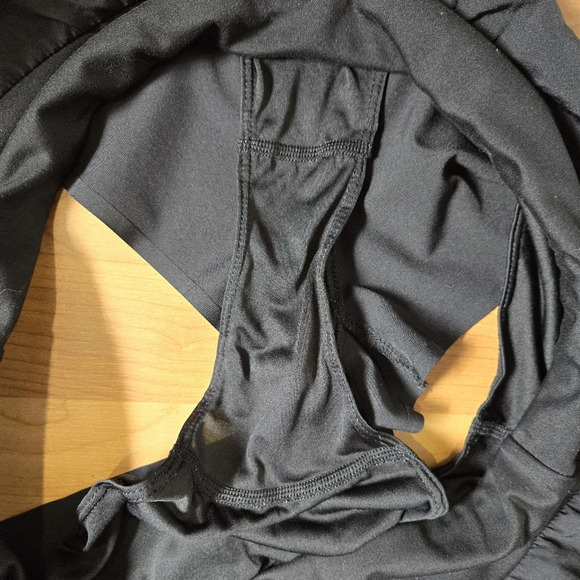 JoyLab High Waisted Laser Cut Shorts Black Size XL Running Athletic Tennis‎ - Picture 4 of 9